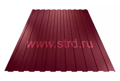 Профнастил C 8 0.35±0.07мм Полиэстер Россия RAL 3005 (вишневый) ВИК