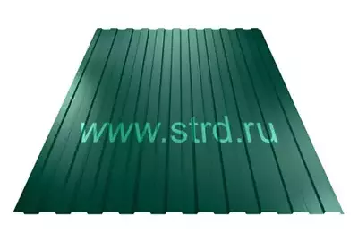 Профнастил C 10 0.35±0.07мм Полиэстер Россия RAL 6005 (зеленый) ВИК