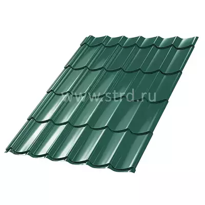 Профиль Classic 0.45мм Полиэстер Россия RAL 6005 (зеленый) Grand Line