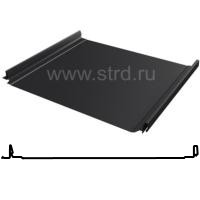 Фальцевая панель кликфальц Pro 517/470мм Drap TX 0.45мм RAL 9005 (черный) Grand Line